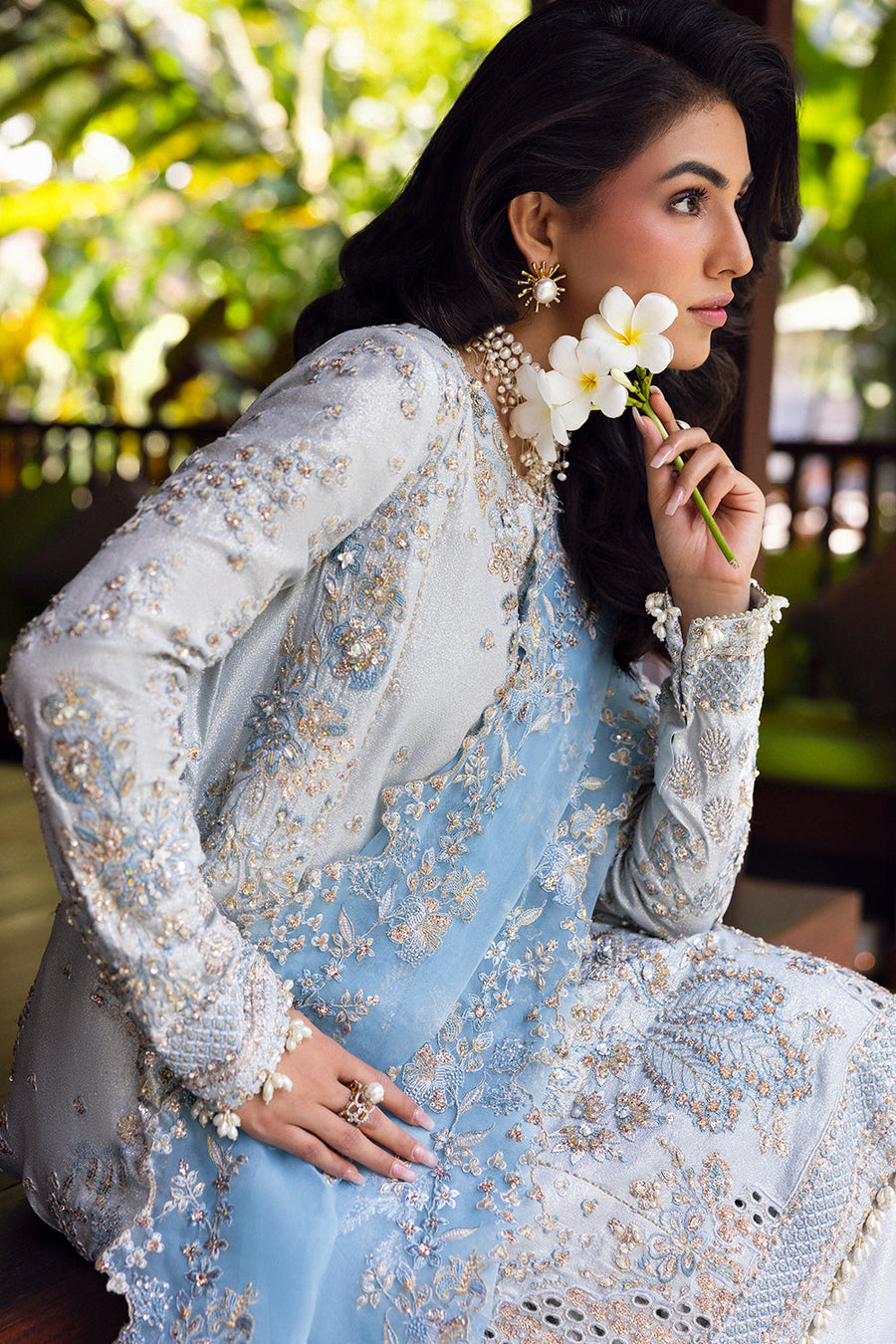 Saira Rizwan Wedding Festive Unstitched Organza 3Pc Suit SRF25-06 SORAYA
