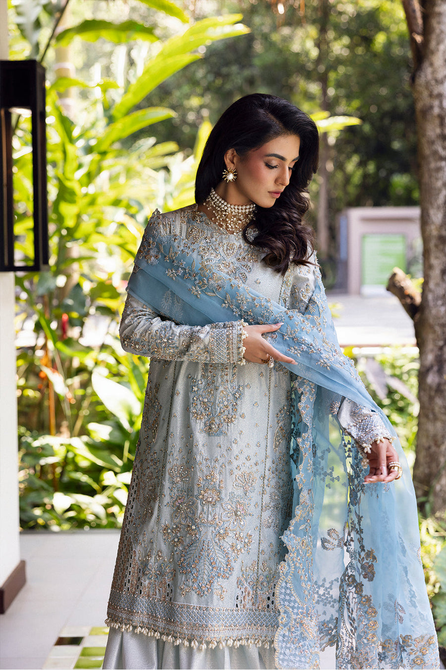 Saira Rizwan Wedding Festive Unstitched Organza 3Pc Suit SRF25-06 SORAYA
