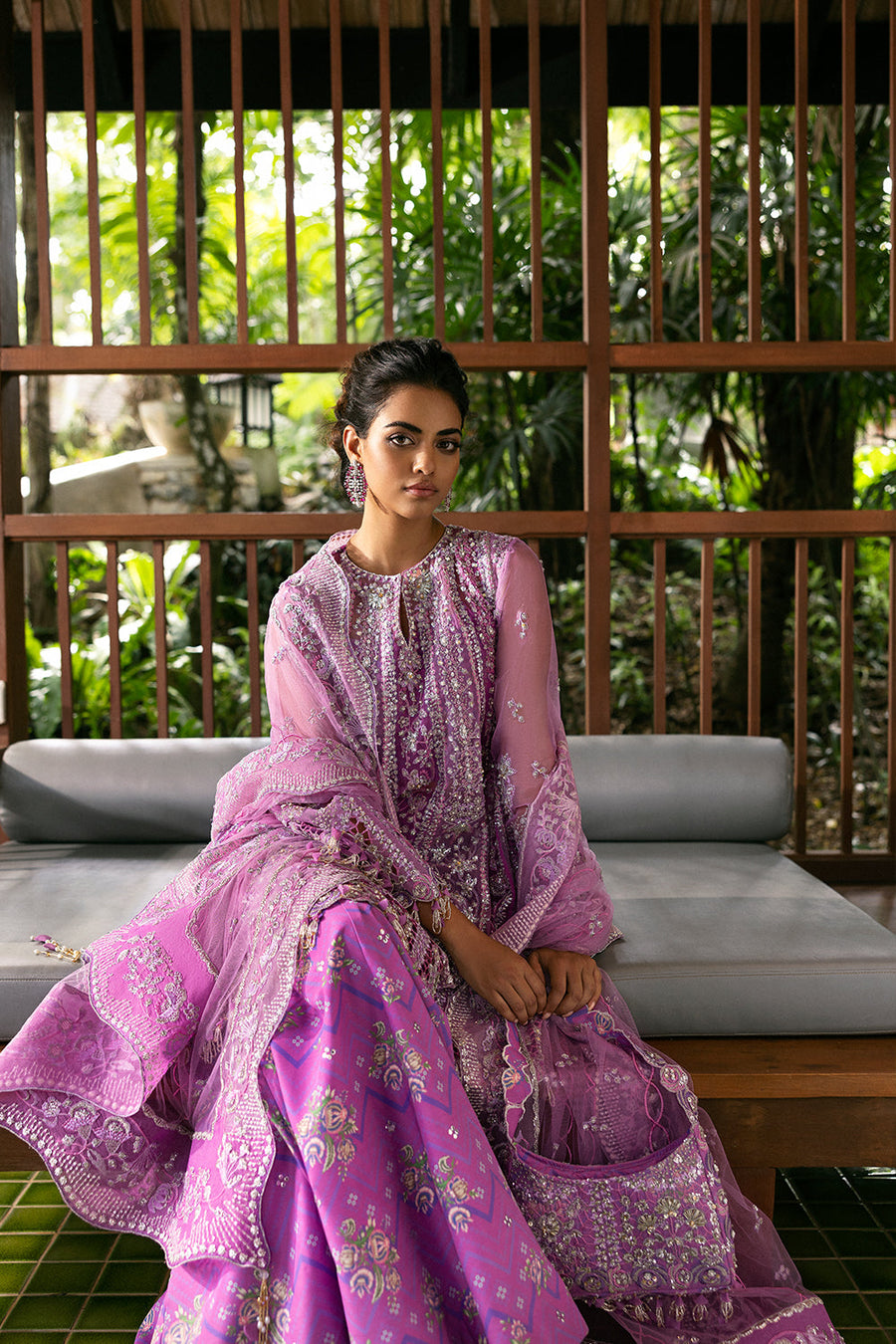 Saira Rizwan Wedding Festive Unstitched Organza 3Pc Suit SRF25-07 LIYANA