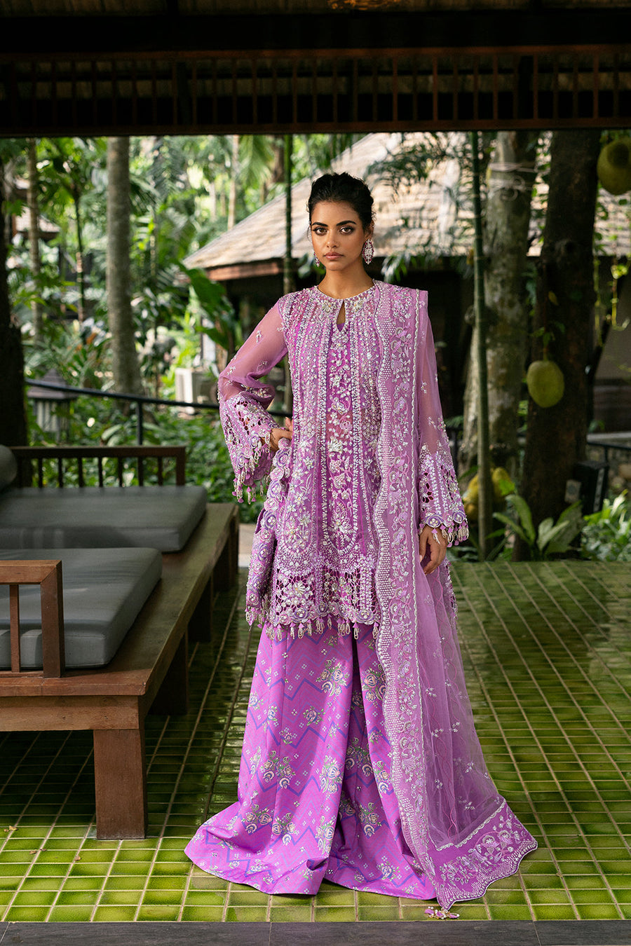 Saira Rizwan Wedding Festive Unstitched Organza 3Pc Suit SRF25-07 LIYANA