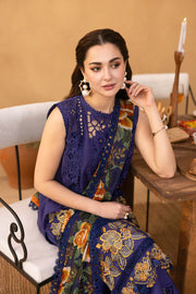 Saira Rizwan Embroidered Luxury Lawn Unstitched 3Pc Suit SRL25-01 AIMEE