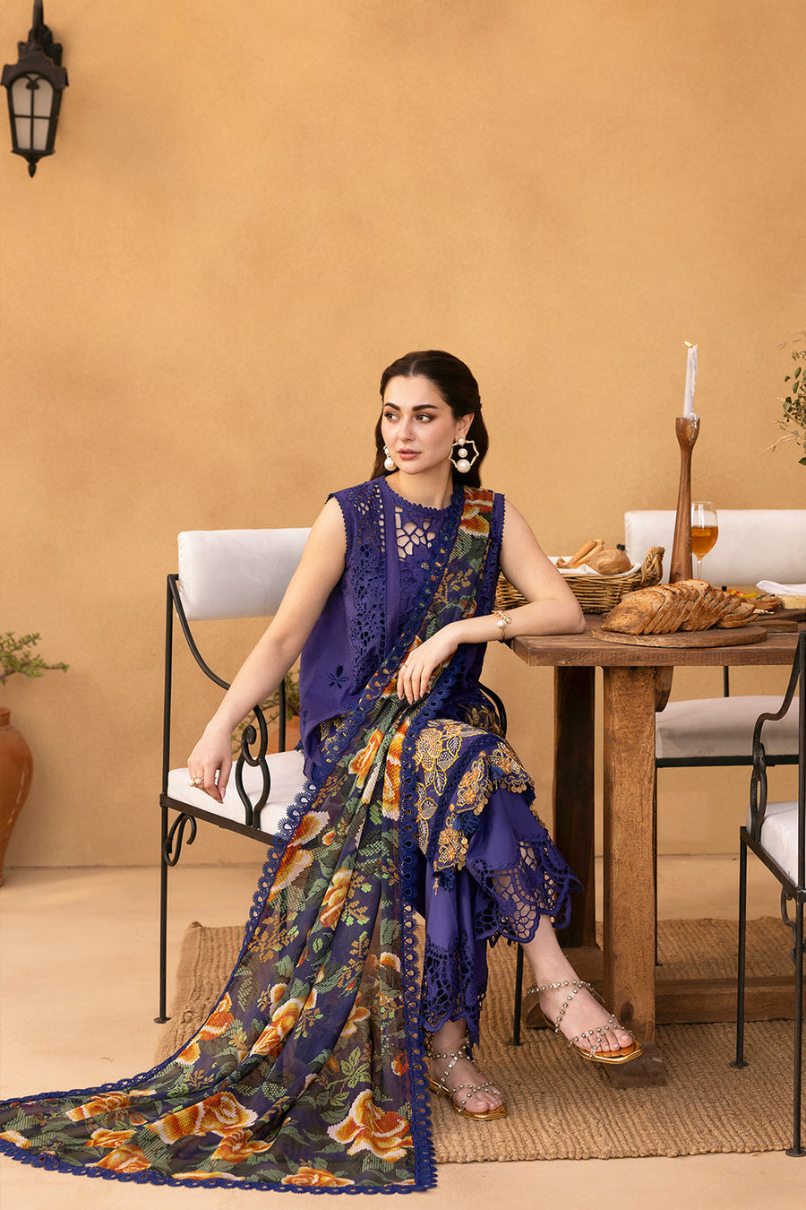 Saira Rizwan Embroidered Luxury Lawn Unstitched 3Pc Suit SRL25-01 AIMEE