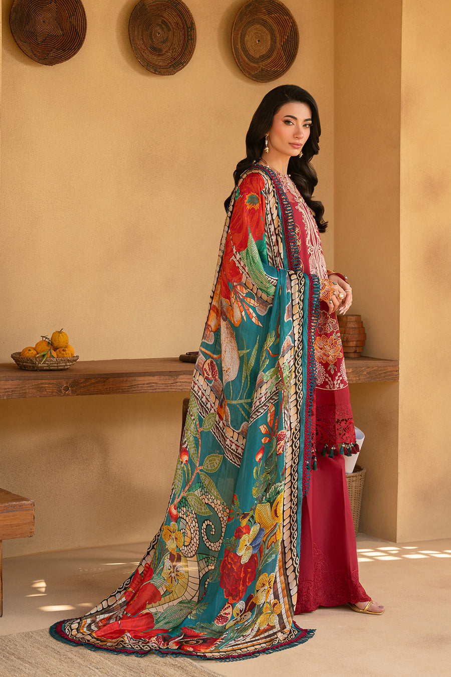 Saira Rizwan Embroidered Luxury Lawn Unstitched 3Pc Suit SRL25-02 MANON