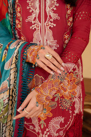 Saira Rizwan Embroidered Luxury Lawn Unstitched 3Pc Suit SRL25-02 MANON