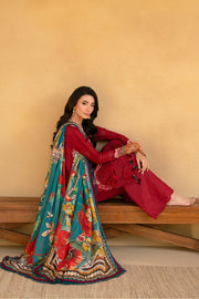 Saira Rizwan Embroidered Luxury Lawn Unstitched 3Pc Suit SRL25-02 MANON