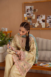 Saira Rizwan Laanem Embroidered Lawn Unstitched 3Pc Suit SRL25-02A NERIDA
