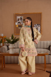 Saira Rizwan Laanem Embroidered Lawn Unstitched 3Pc Suit SRL25-02A NERIDA