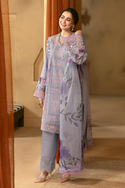 Saira Rizwan Embroidered Luxury Lawn Unstitched 3Pc Suit SRL25-03 EDRINA
