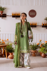 Saira Rizwan Laanem Embroidered Lawn Unstitched 3Pc Suit SRL25-03A ZAFIRA