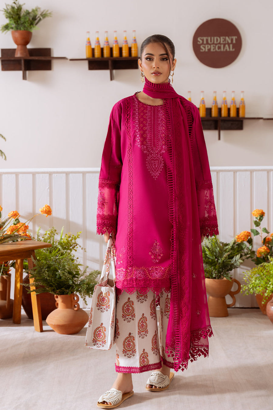 Saira Rizwan Laanem Embroidered Lawn Unstitched 3Pc Suit SRL25-03B ZAFIRA