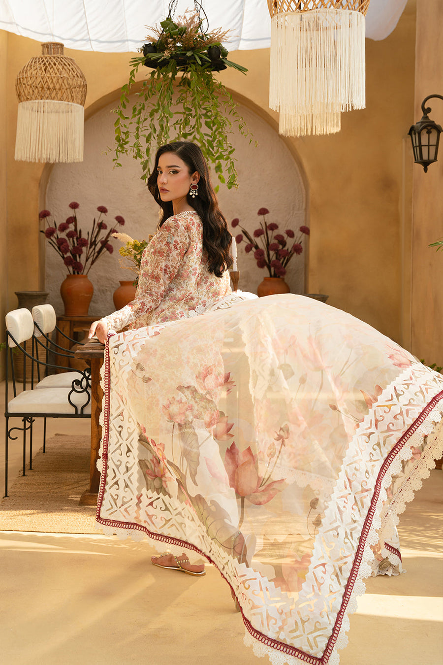 Saira Rizwan Embroidered Luxury Lawn Unstitched 3Pc Suit SRL25-06 MAYA