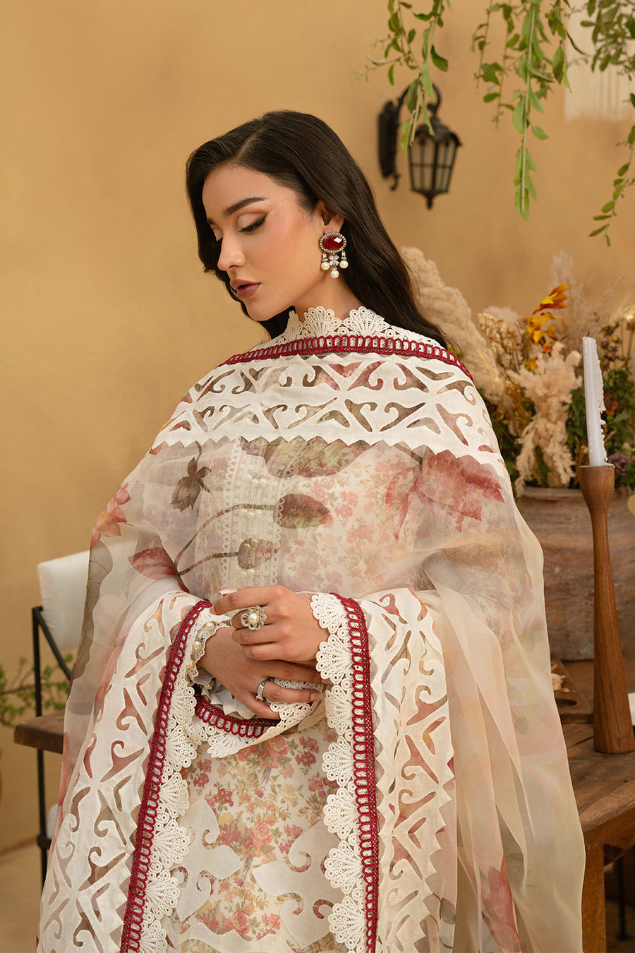 Saira Rizwan Embroidered Luxury Lawn Unstitched 3Pc Suit SRL25-06 MAYA