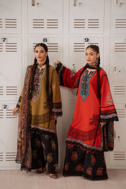 Saira Rizwan Laanem Embroidered Lawn Unstitched 3Pc Suit SRL25-06A NAZLI