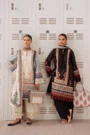 Saira Rizwan Laanem Embroidered Lawn Unstitched 3Pc Suit SRL25-07A ZUMRA