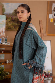 Saira Rizwan Laanem Embroidered Lawn Unstitched 3Pc Suit SRL25-08B SEREN
