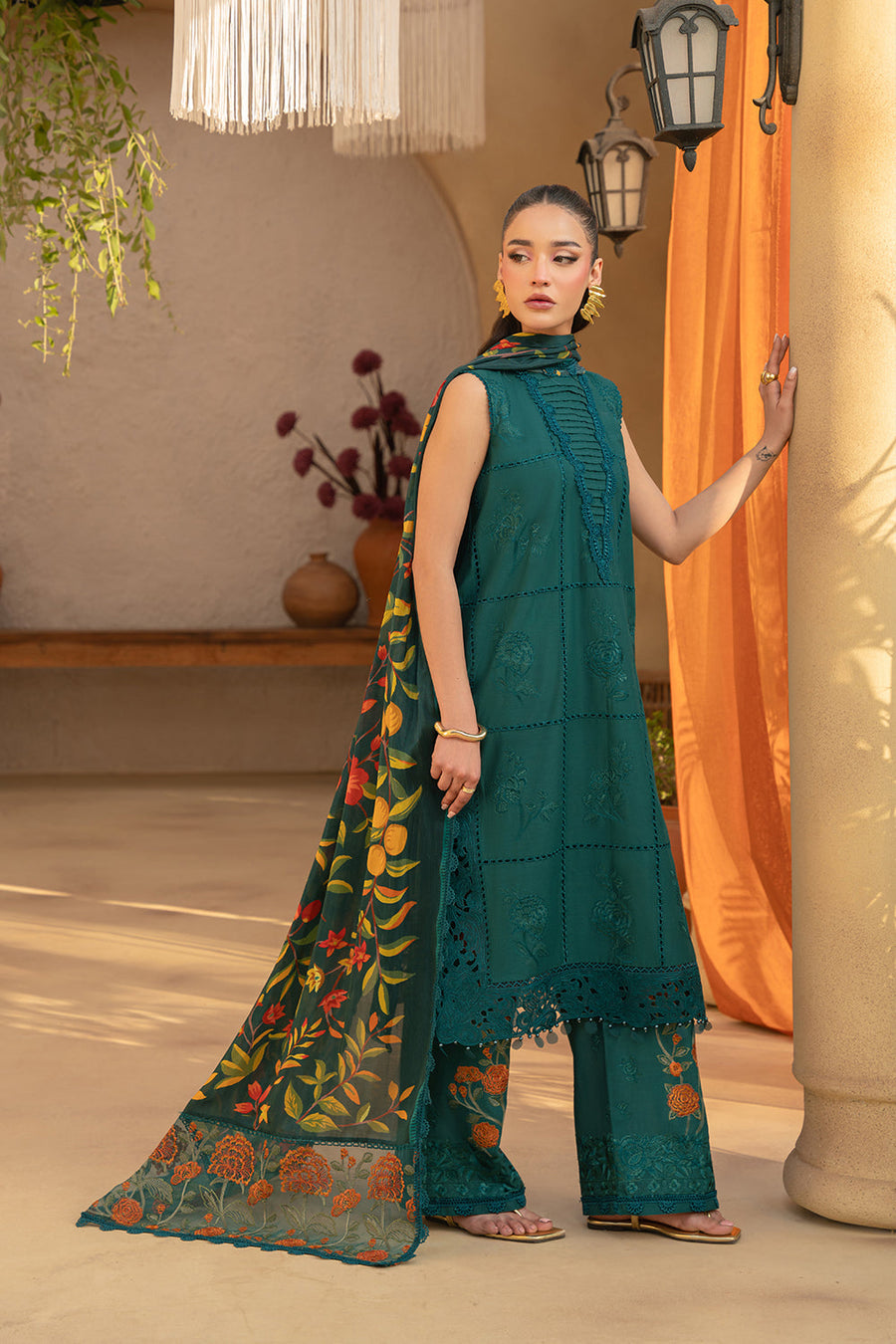 Saira Rizwan Embroidered Luxury Lawn Unstitched 3Pc Suit SRL25-10 LIRA