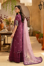 Saira Rizwan Embroidered Luxury Lawn Unstitched 3Pc Suit SRL25-11 VALERIE