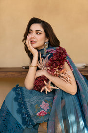 Saira Rizwan Embroidered Luxury Lawn Unstitched 3Pc Suit SRL25-12 ALMA
