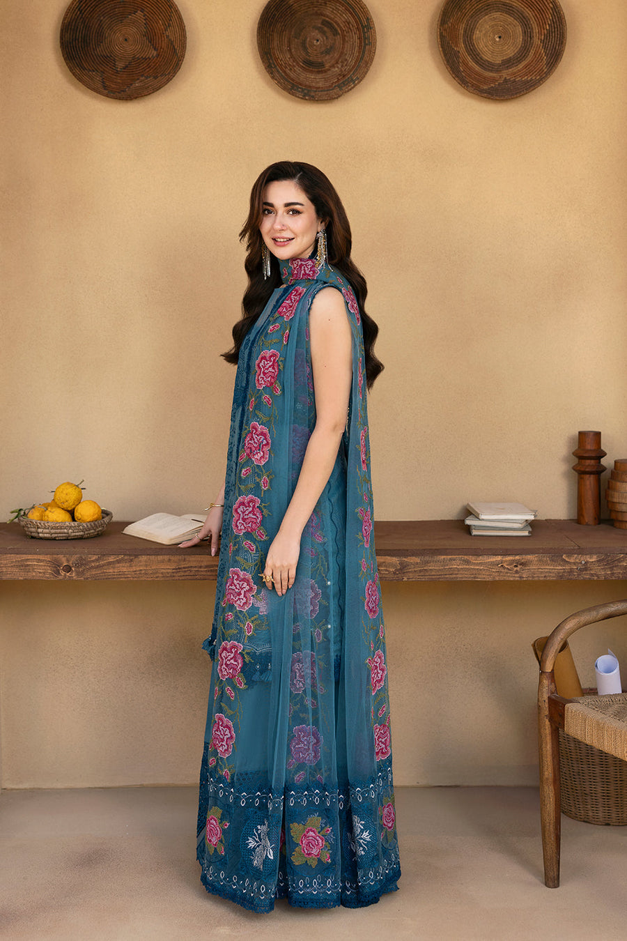 Saira Rizwan Embroidered Luxury Lawn Unstitched 3Pc Suit SRL25-12 ALMA