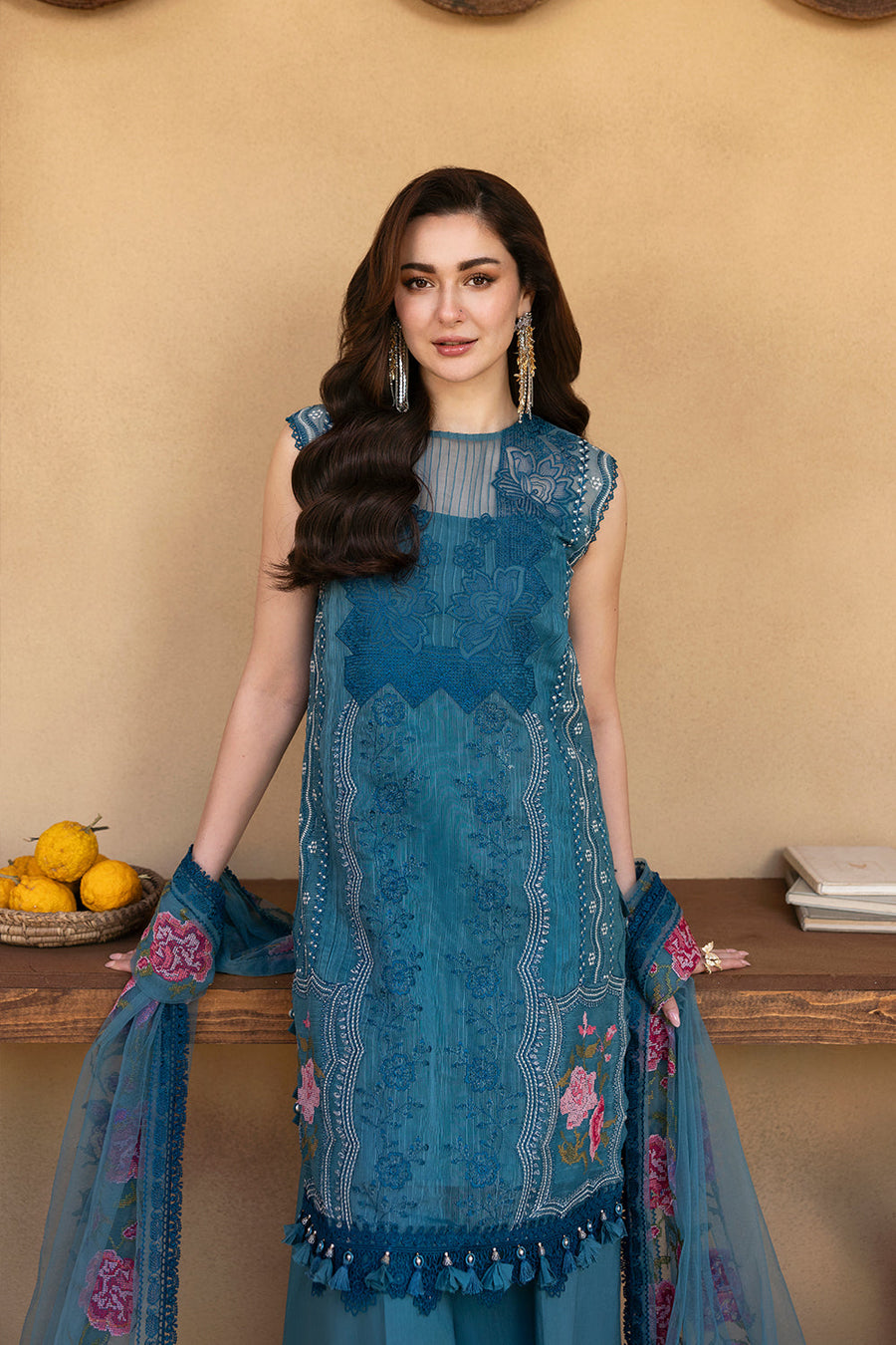 Saira Rizwan Embroidered Luxury Lawn Unstitched 3Pc Suit SRL25-12 ALMA