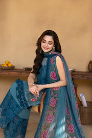 Saira Rizwan Embroidered Luxury Lawn Unstitched 3Pc Suit SRL25-12 ALMA