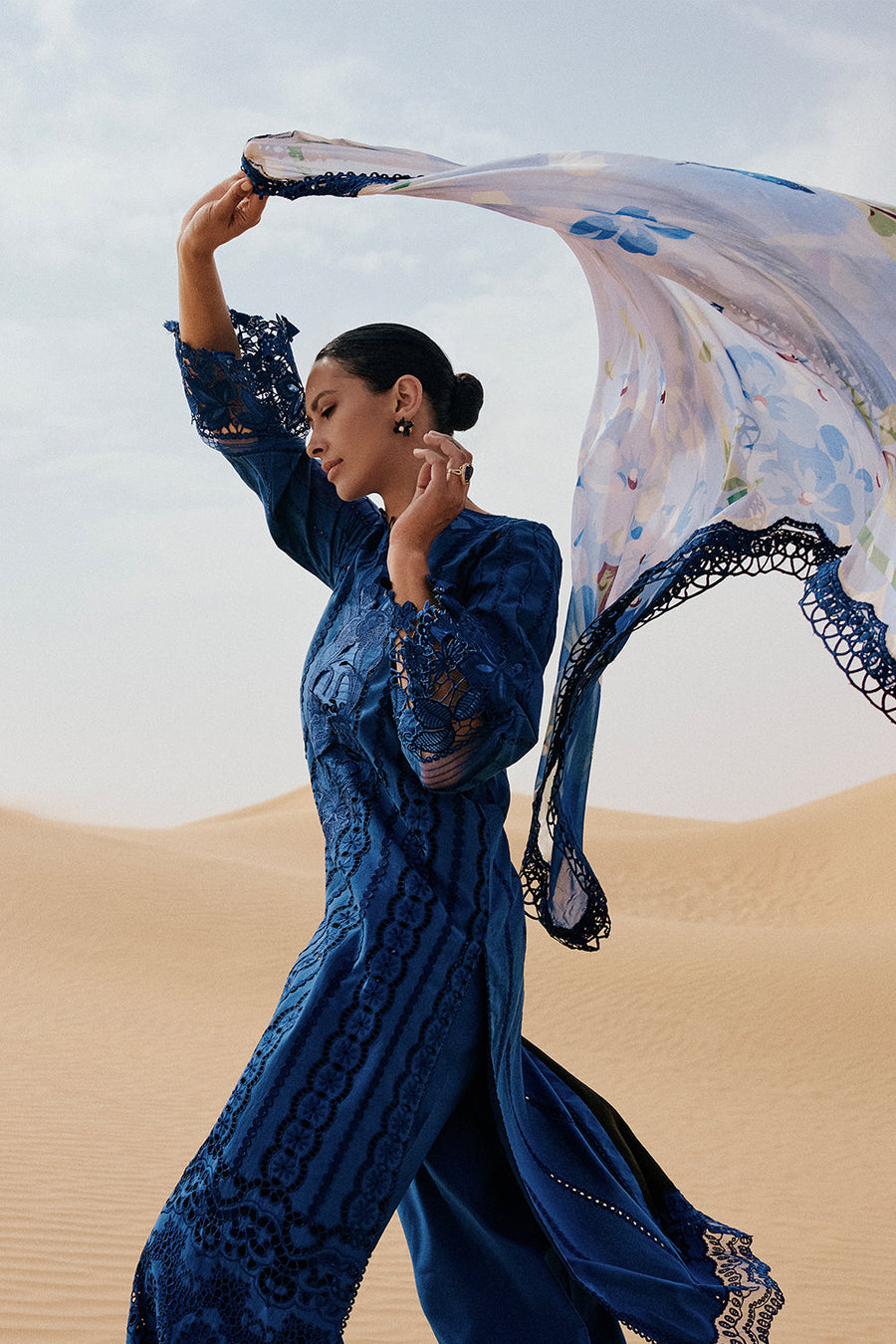 Saira Rizwan Embroidered Luxury Lawn Unstitched 3Pc Suit SRL26-01 NEA