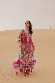 Saira Rizwan Embroidered Luxury Lawn Unstitched 3Pc Suit SRL26-02 ZUMAR