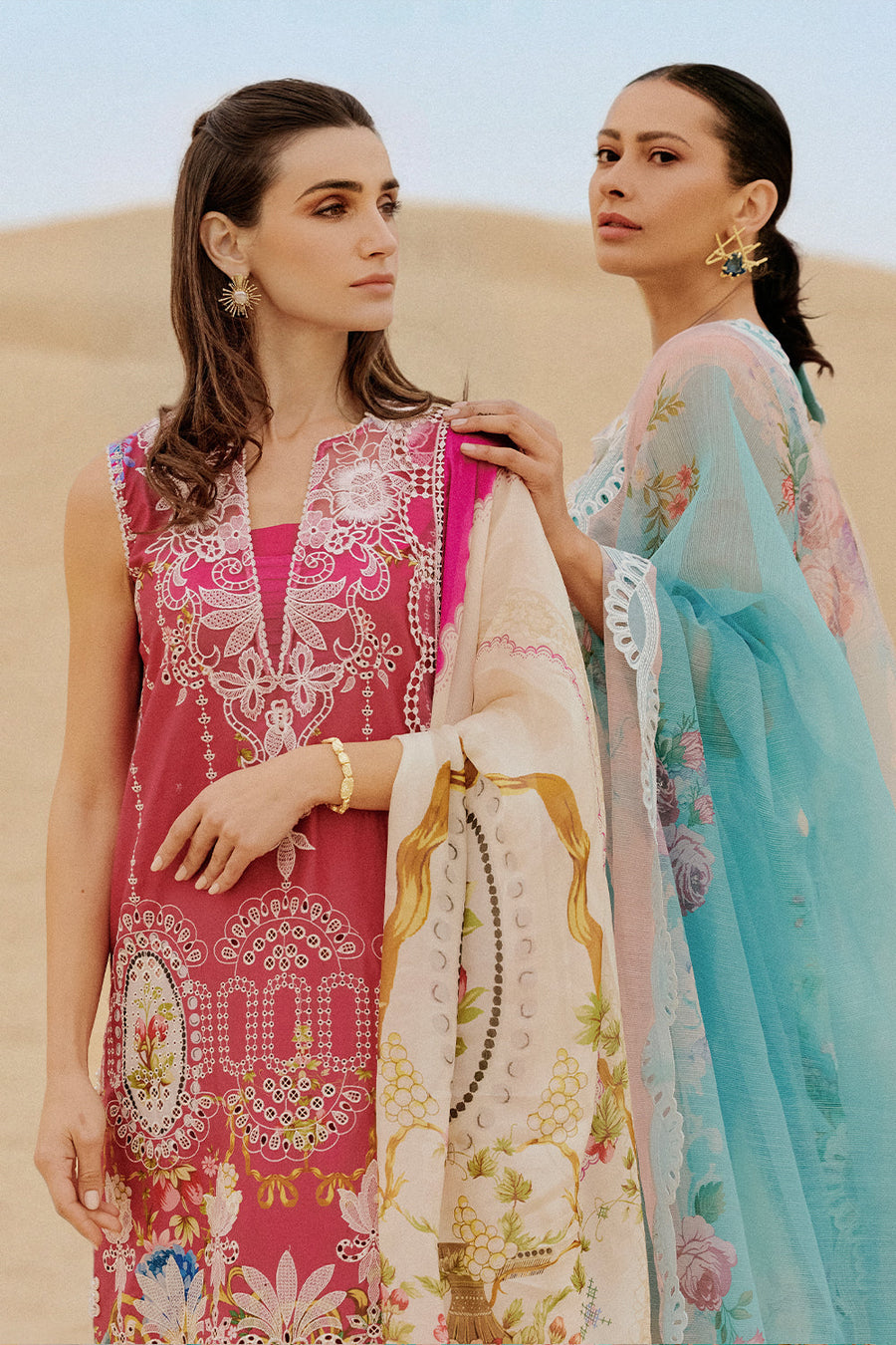 Saira Rizwan Embroidered Luxury Lawn Unstitched 3Pc Suit SRL26-02 ZUMAR