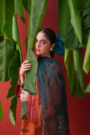Saira Rizwan Laanem Embroidered Lawn Unstitched 3Pc Suit SRL26-03B AZAI