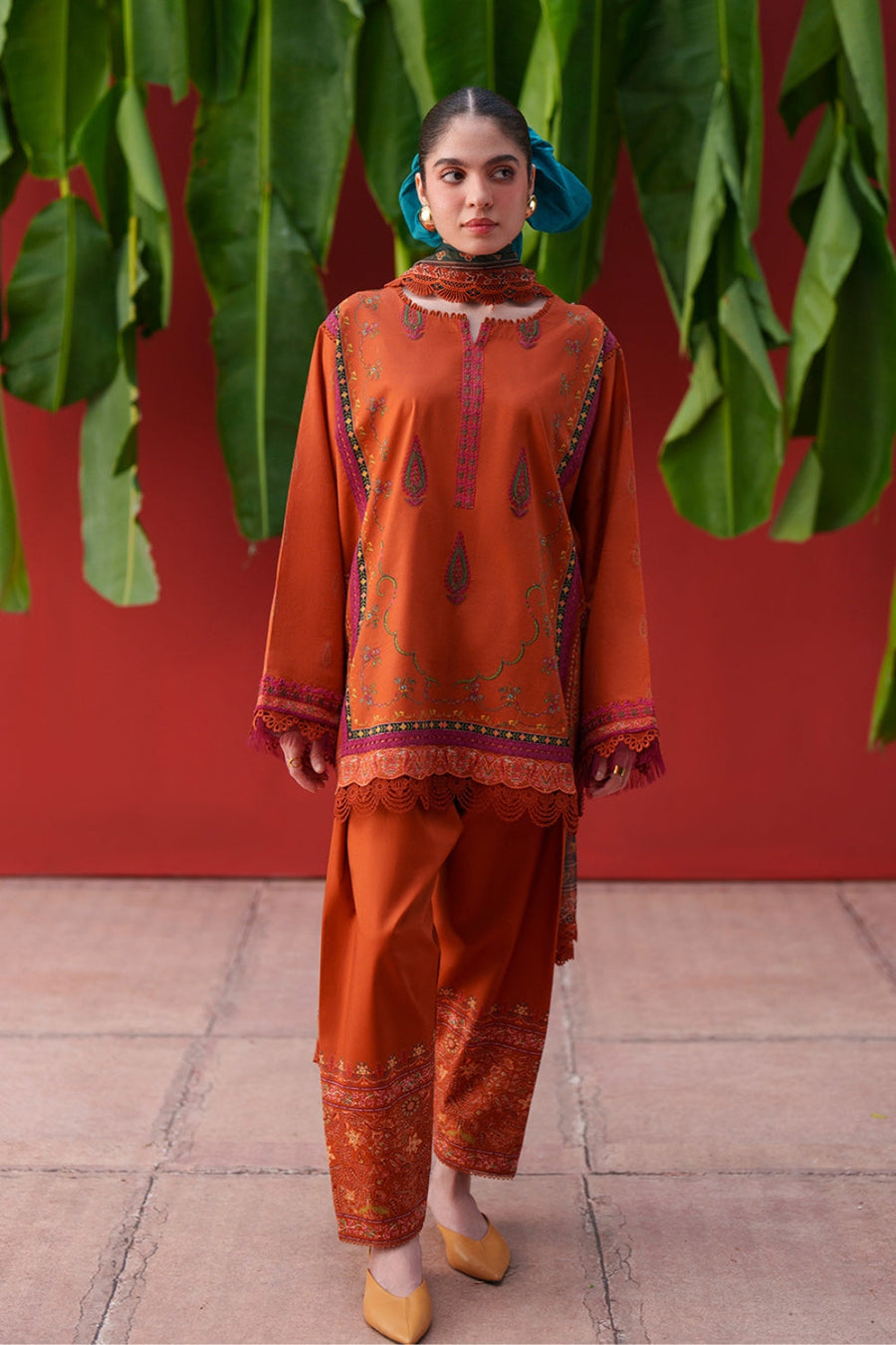 Saira Rizwan Laanem Embroidered Lawn Unstitched 3Pc Suit SRL26-03B AZAI