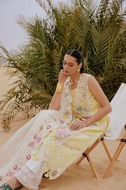 Saira Rizwan Embroidered Luxury Lawn Unstitched 3Pc Suit SRL26-04 AREZOU