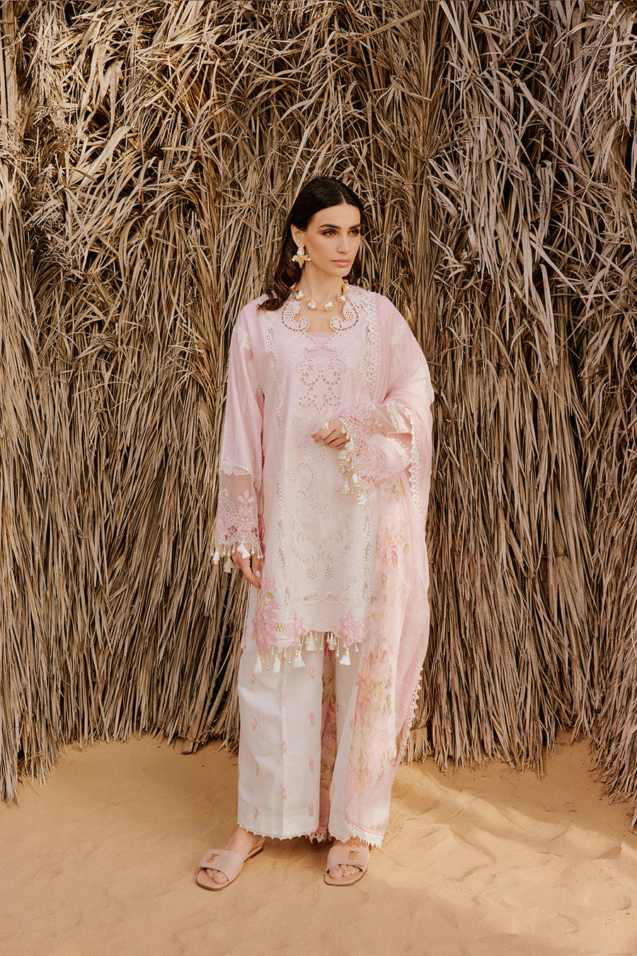 Saira Rizwan Embroidered Luxury Lawn Unstitched 3Pc Suit SRL26-05 HAYAM