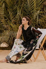 Saira Rizwan Embroidered Luxury Lawn Unstitched 3Pc Suit SRL26-07 DIARA