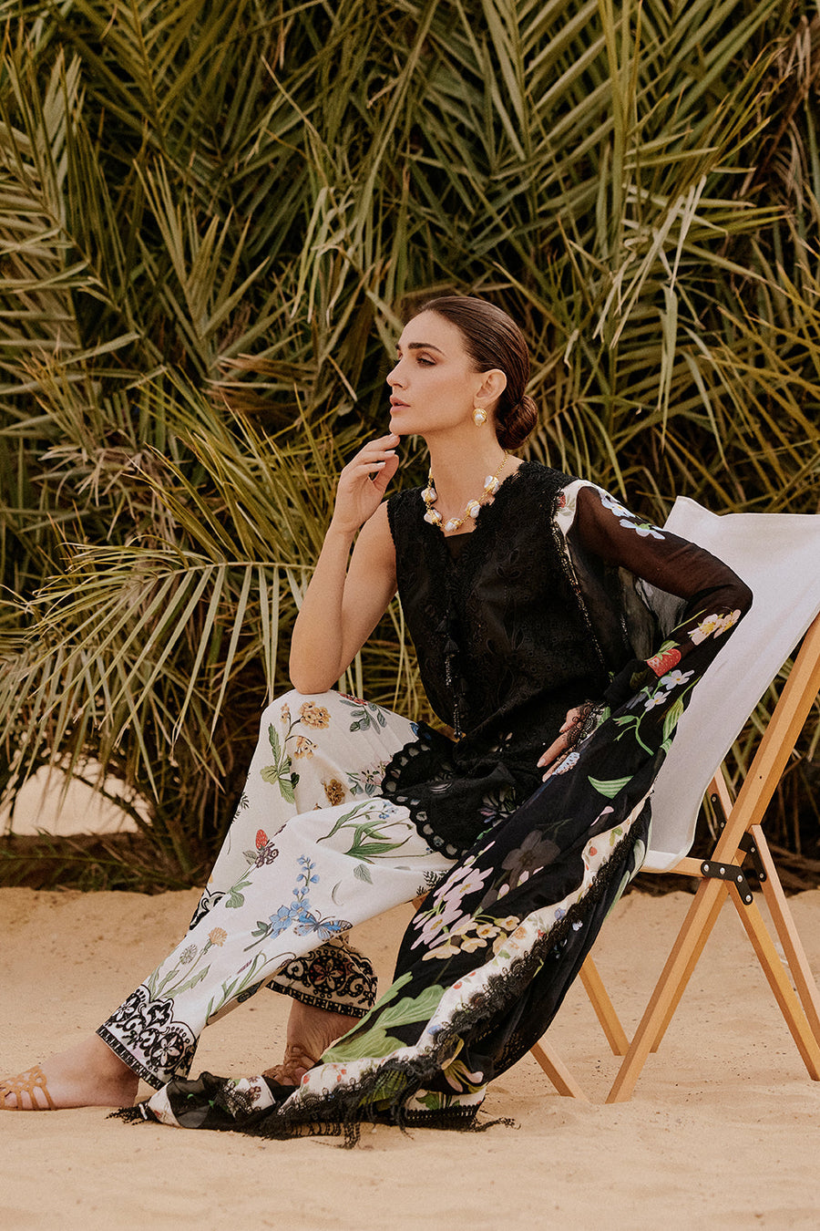 Saira Rizwan Embroidered Luxury Lawn Unstitched 3Pc Suit SRL26-07 DIARA