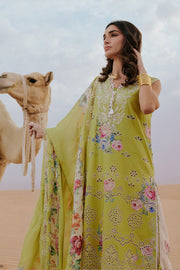 Saira Rizwan Embroidered Luxury Lawn Unstitched 3Pc Suit SRL26-08 NAVA