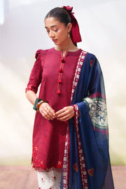 Saira Rizwan Laanem Embroidered Lawn Unstitched 3Pc Suit SRL26-08B ELOWEN
