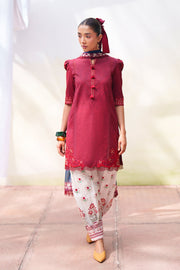 Saira Rizwan Laanem Embroidered Lawn Unstitched 3Pc Suit SRL26-08B ELOWEN