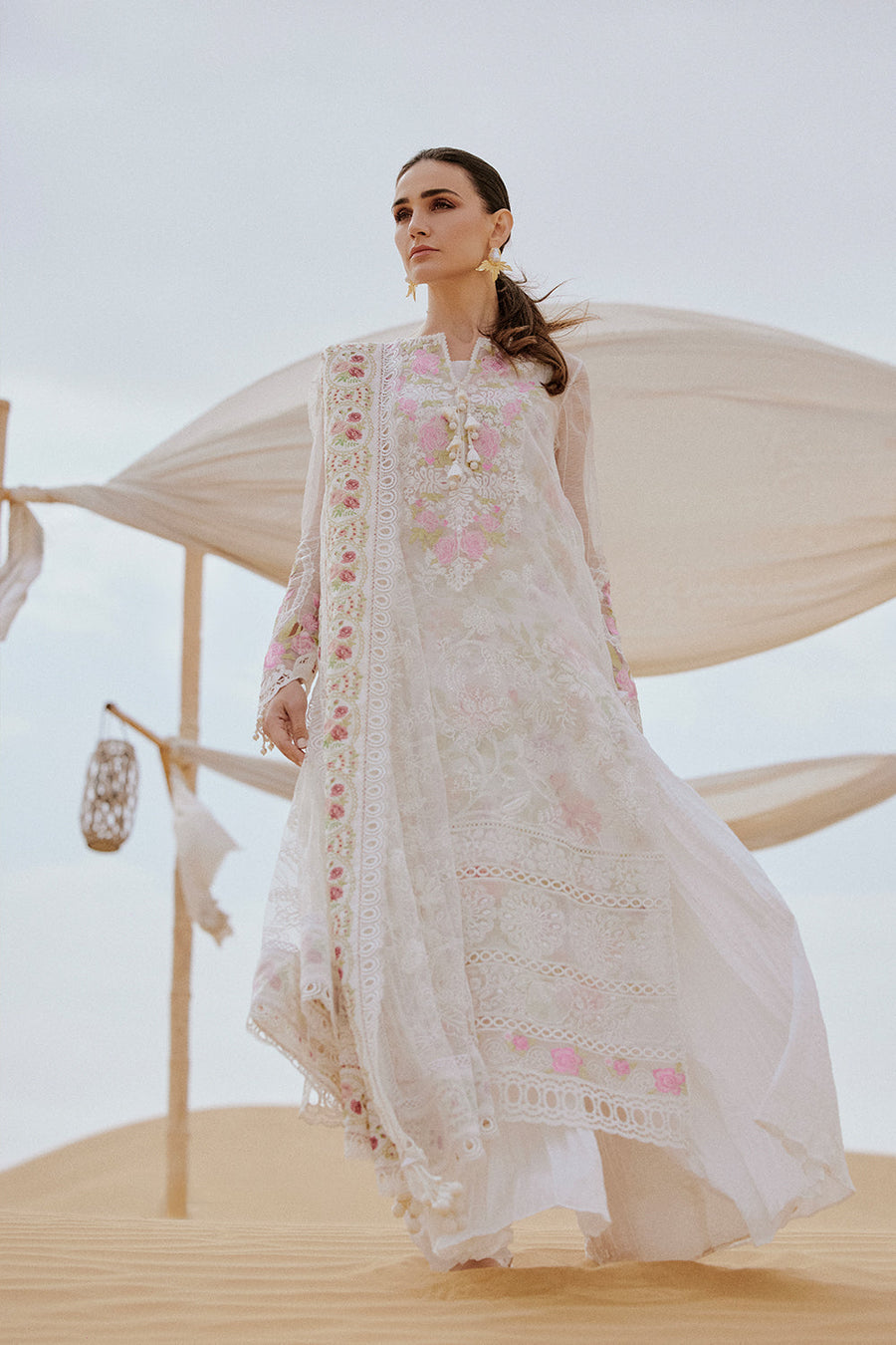 Saira Rizwan Embroidered Luxury Lawn Unstitched 3Pc Suit SRL26-09 IZEL