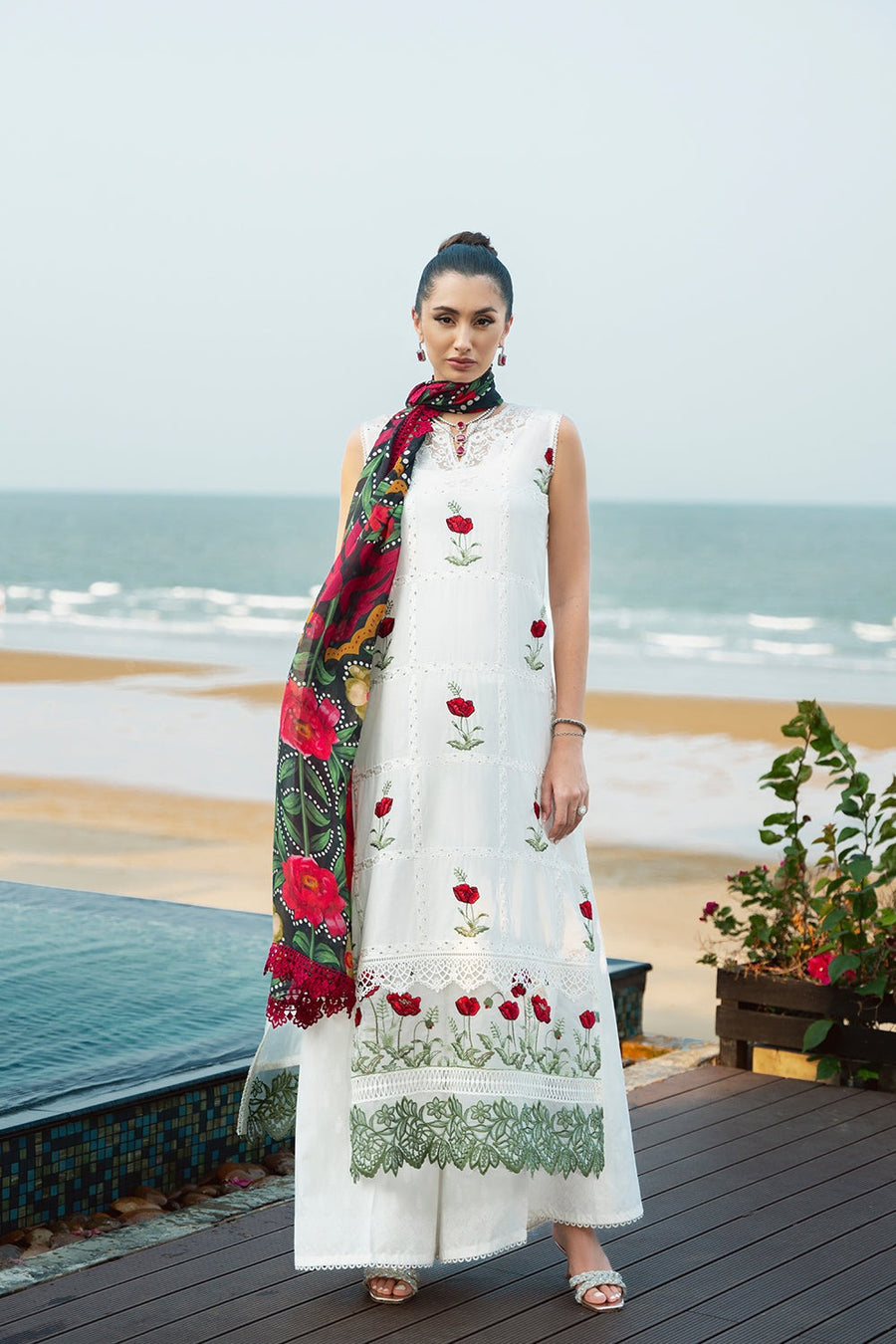 Saira Rizwan Embroidered Lawn Unstitched 3Pc Suit SRLL2-24-03 Aira