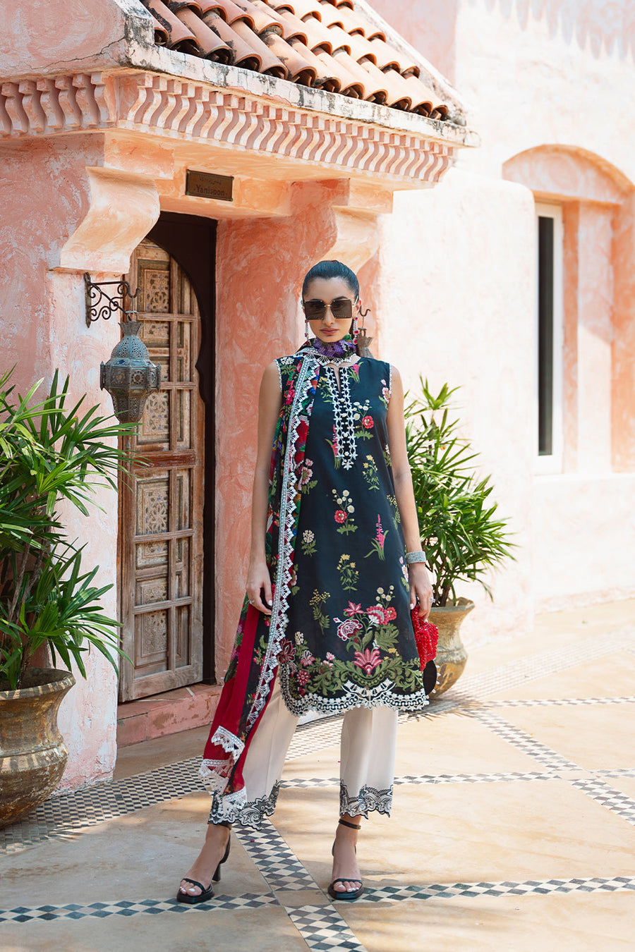 Saira Rizwan Embroidered Lawn Unstitched 3Pc Suit SRLL2-24-08 Cecil