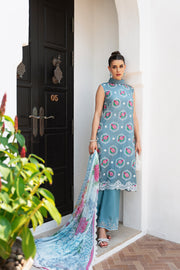 Saira Rizwan Embroidered Lawn Unstitched 3Pc Suit SRLL2-24-09 Amal