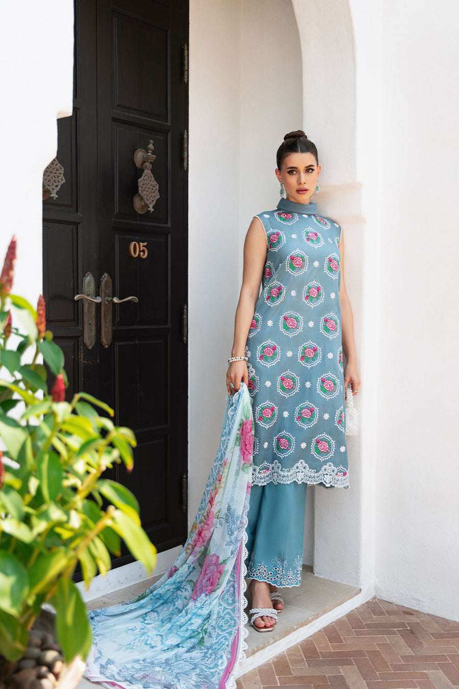 Saira Rizwan Embroidered Lawn Unstitched 3Pc Suit SRLL2-24-09 Amal