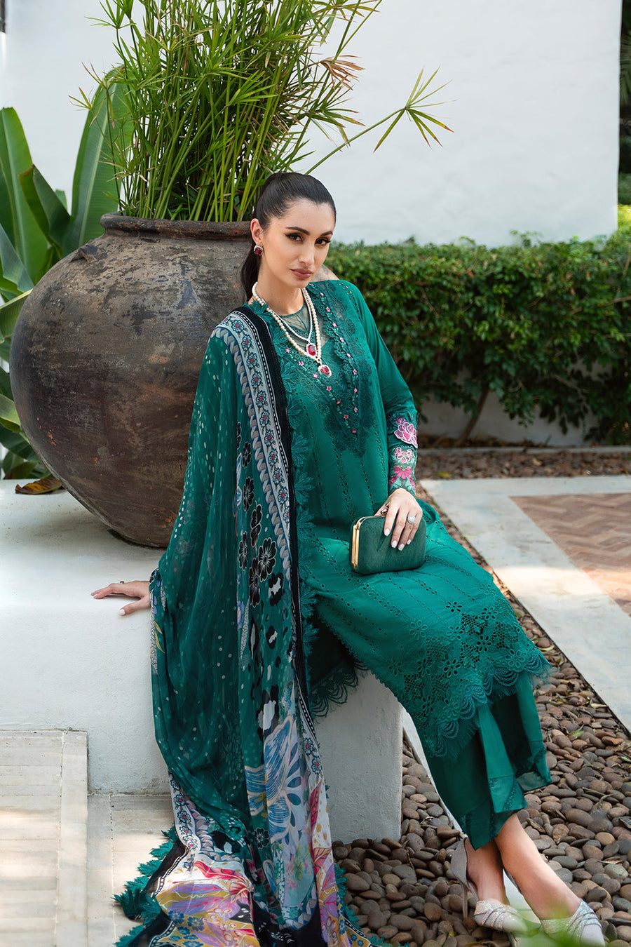 Saira Rizwan Embroidered Lawn Unstitched 3Pc Suit SRLL2-24-10 Jane
