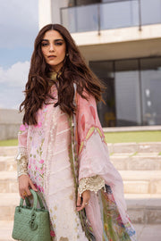 Saira Rizwan Embroidered Luxury Lawn Unstitched 3Pc Suit SRLL24-01 LAUREL