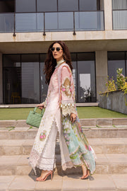 Saira Rizwan Embroidered Luxury Lawn Unstitched 3Pc Suit SRLL24-01 LAUREL