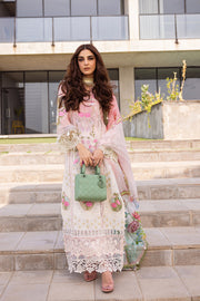 Saira Rizwan Embroidered Luxury Lawn Unstitched 3Pc Suit SRLL24-01 LAUREL