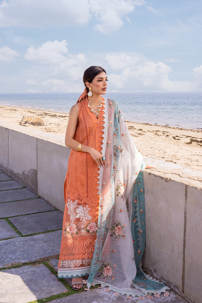Saira Rizwan Embroidered Luxury Lawn Unstitched 3Pc Suit SRLL24-04 MABE