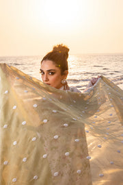 Saira Rizwan Embroidered Luxury Lawn Unstitched 3Pc Suit SRLL24-05 AKOYA