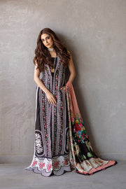 Saira Rizwan Embroidered Luxury Lawn Unstitched 3Pc Suit SRLL24-06 EMBER