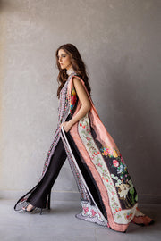 Saira Rizwan Embroidered Luxury Lawn Unstitched 3Pc Suit SRLL24-06 EMBER